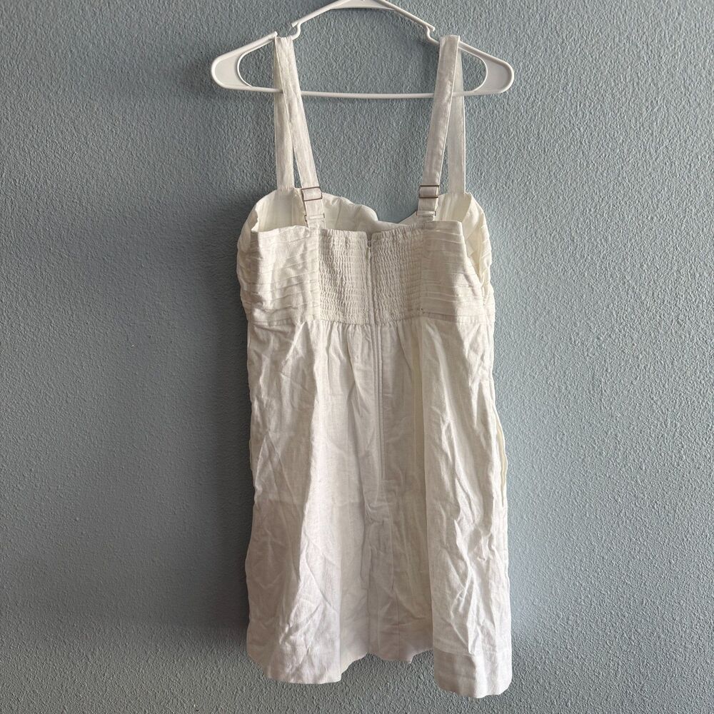 Abercrombie & Fitch White Linen Romper Size Large Tall - Picture 4 of 7